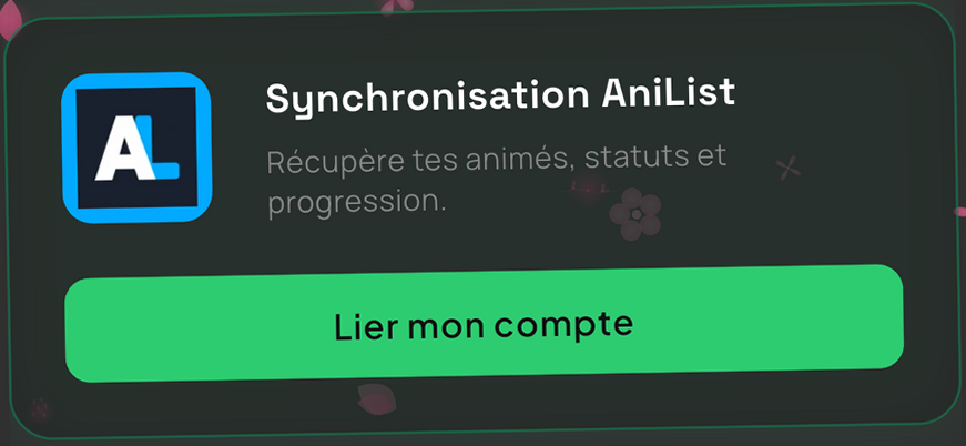 Connexion AniList dans Otakube : récupérer ses anime, statuts et progression.